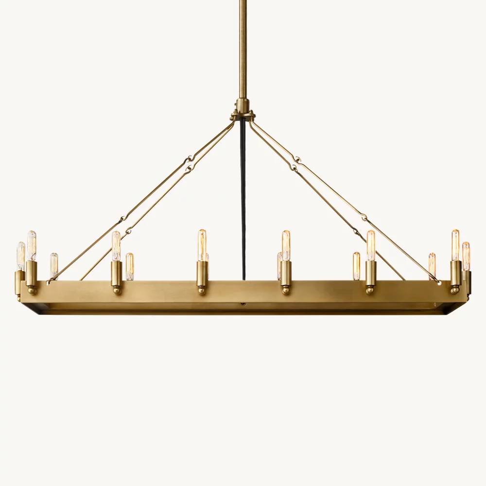 Camille Rectangle Chandelier 41"