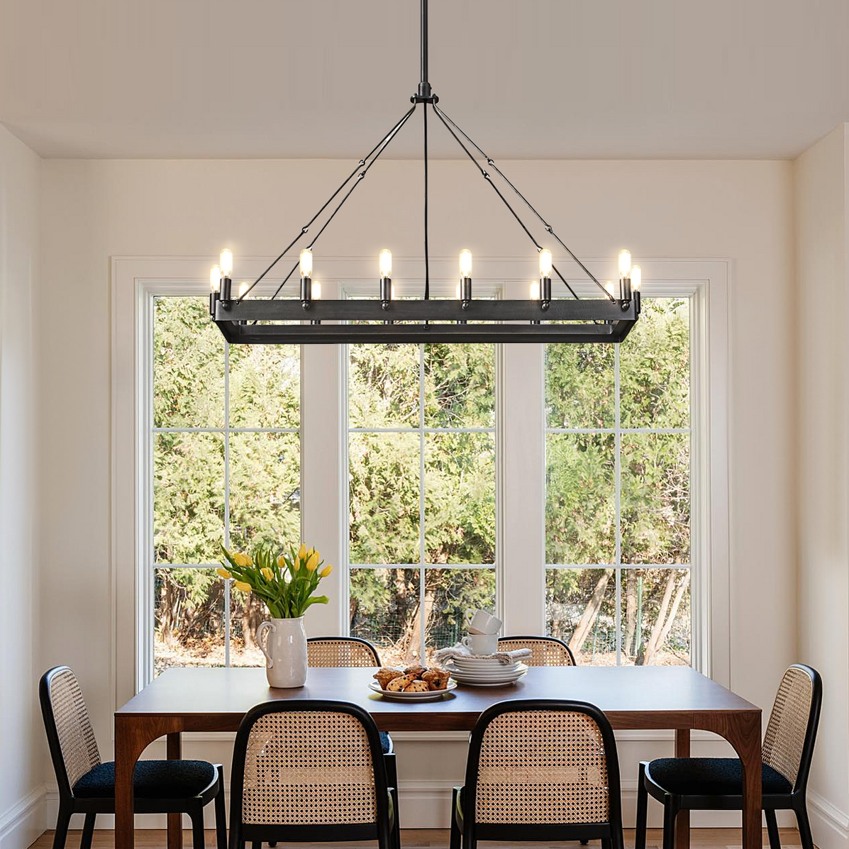Camille Rectangle Chandelier 41"