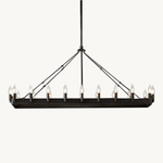 Camille Rectangle Chandelier 52"