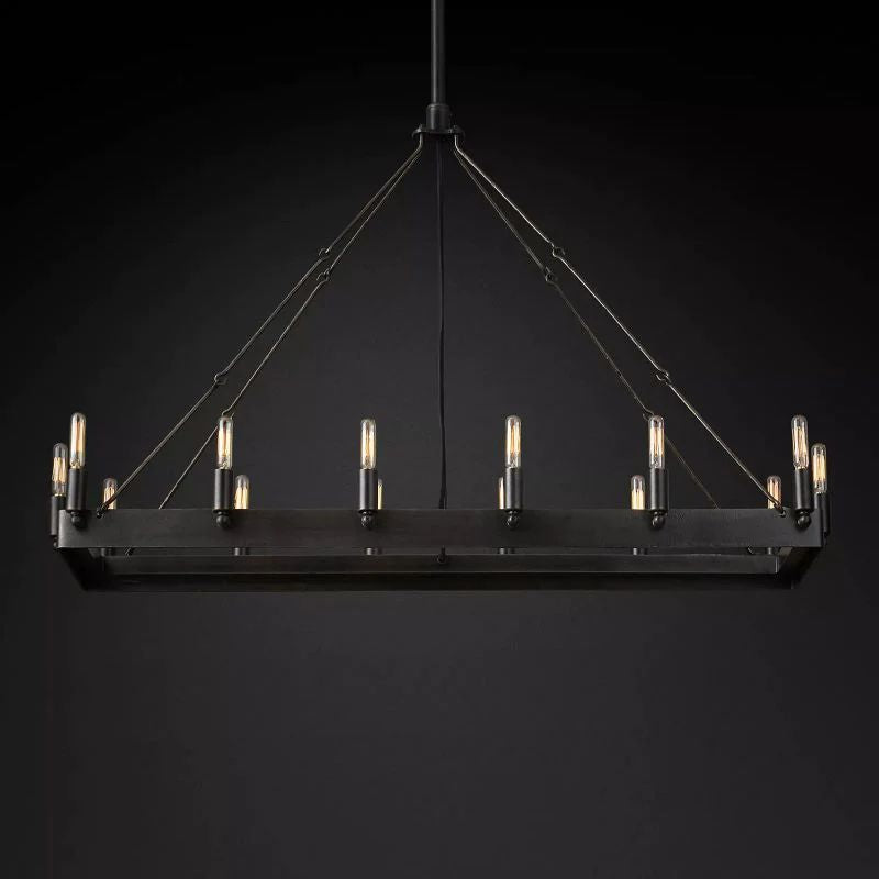 Camille Rectangle Chandelier 41"