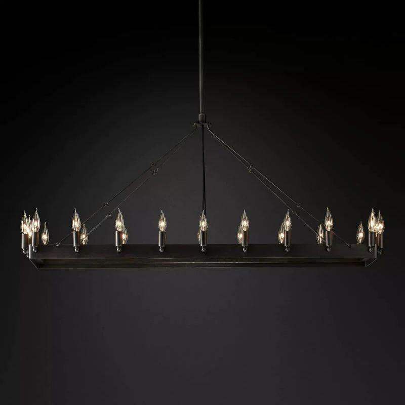 Camille Rectangle Chandelier 52"