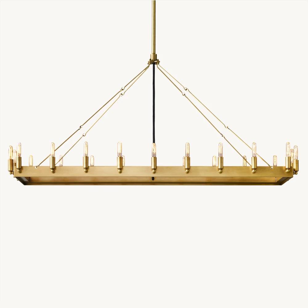 Camille Rectangle Chandelier 52"
