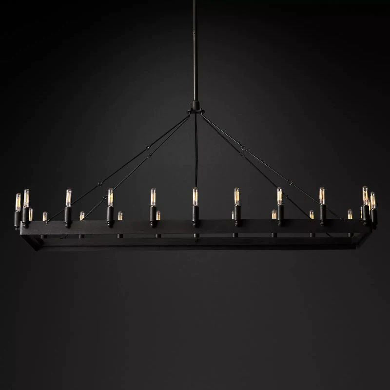 Camille Rectangle Chandelier 52"
