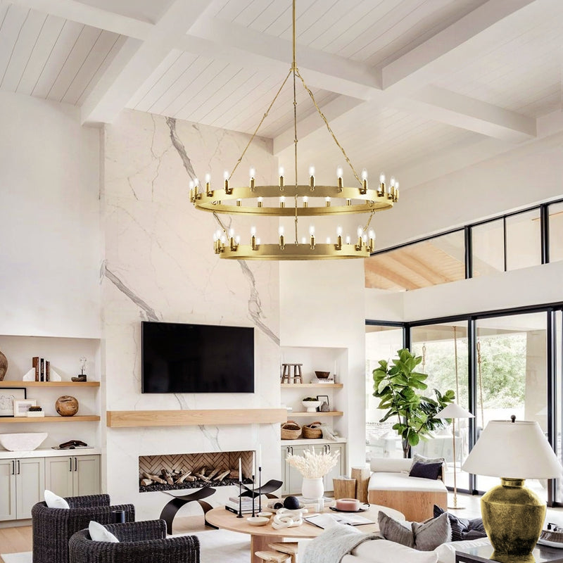 Camille Two-Tier Chandelier 63"
