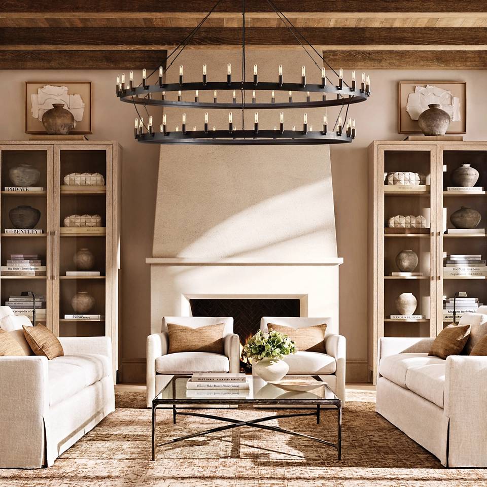 Camille Two-Tier Chandelier 63"
