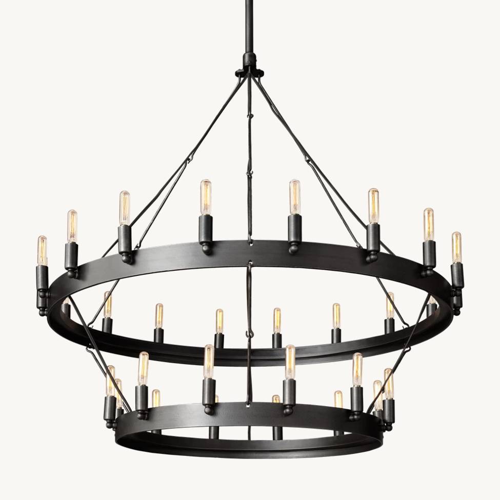 Camille Two-Tier Chandelier 38"