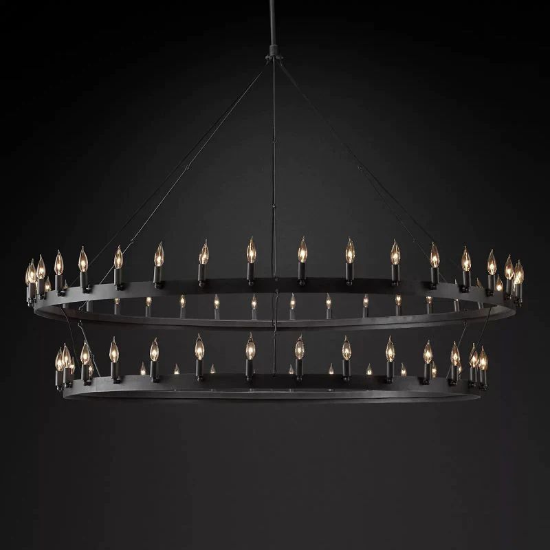 Camille Two-Tier Chandelier 71"
