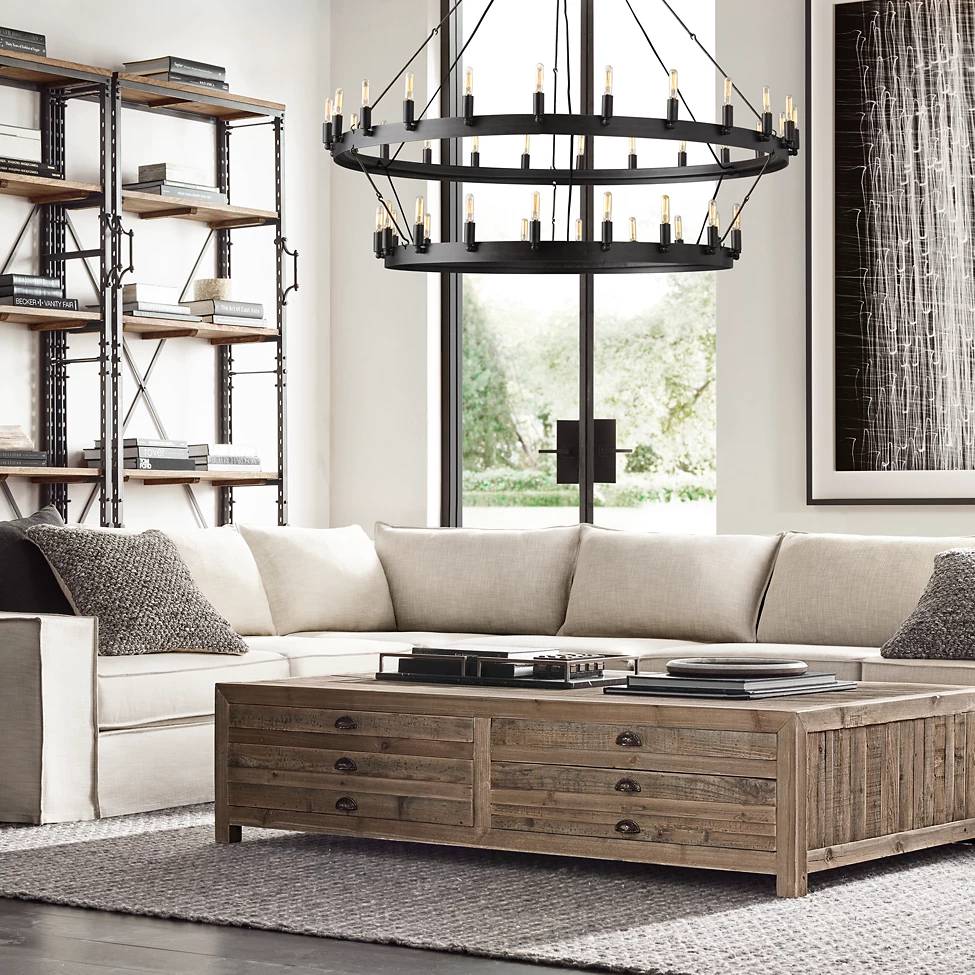 Camille Two-Tier Chandelier 38"