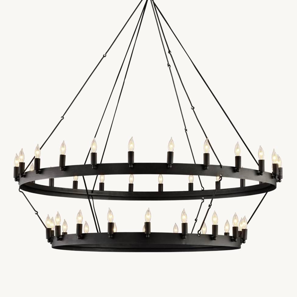 Camille Two-Tier Chandelier 63"