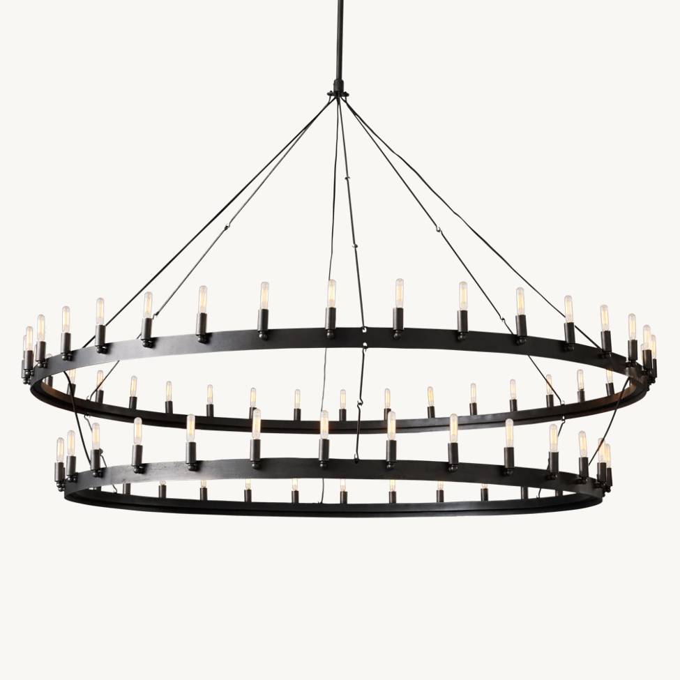 Camille Two-Tier Chandelier 71"