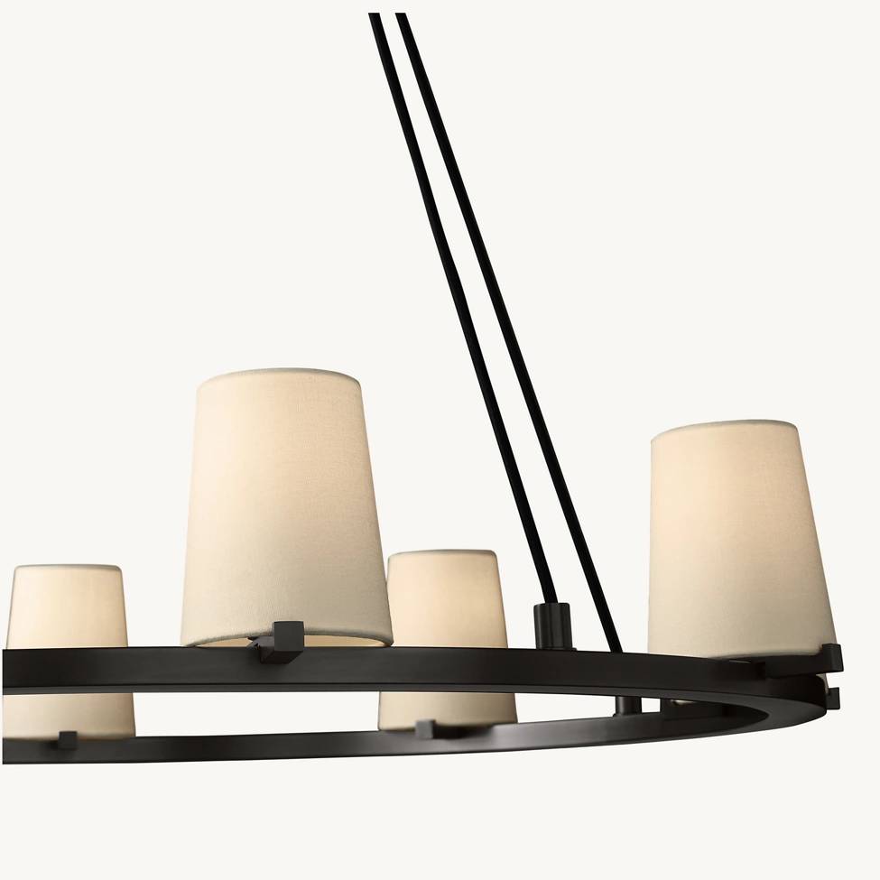 Pauillac Shade Round Chandelier 48"