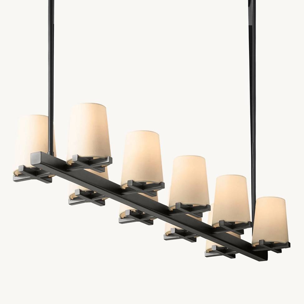 Pauillac Shade Linear Chandelier 49"