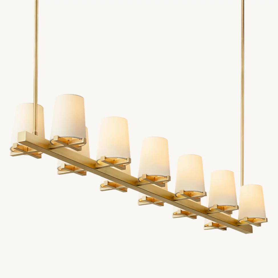 Pauillac Shade Linear Chandelier 60"