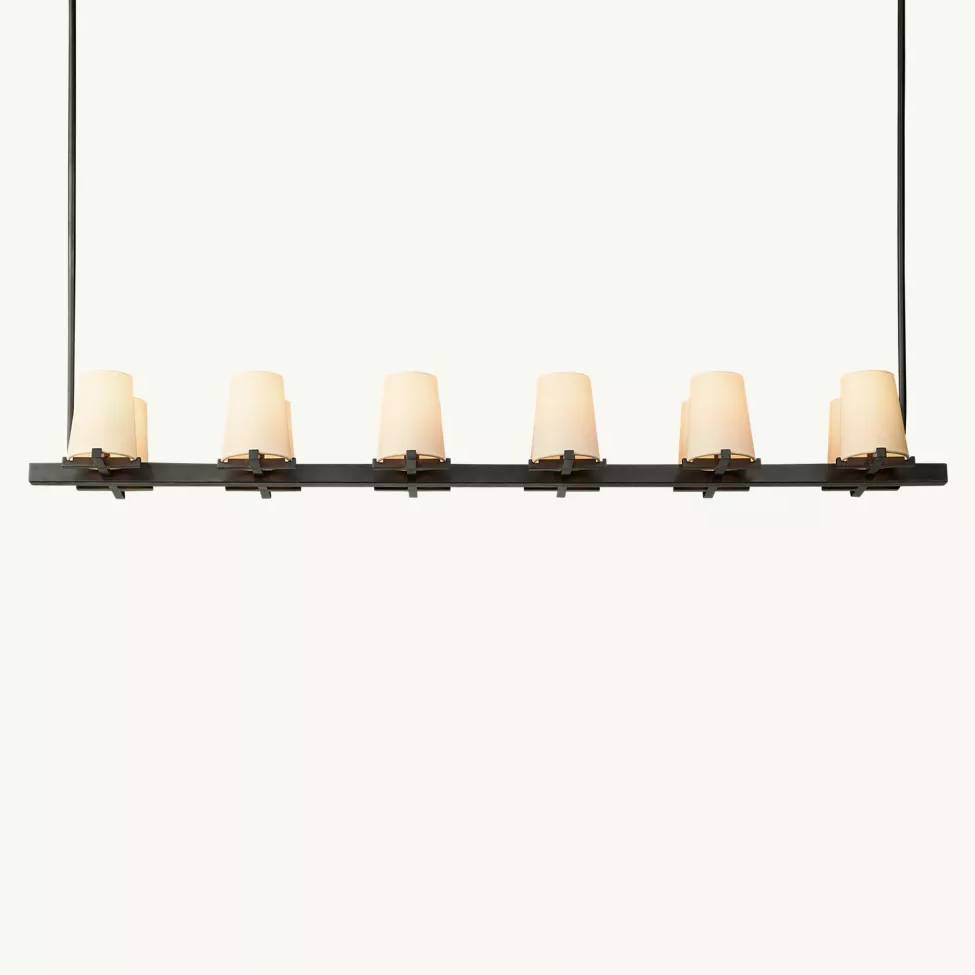Pauillac Shade Linear Chandelier 60"