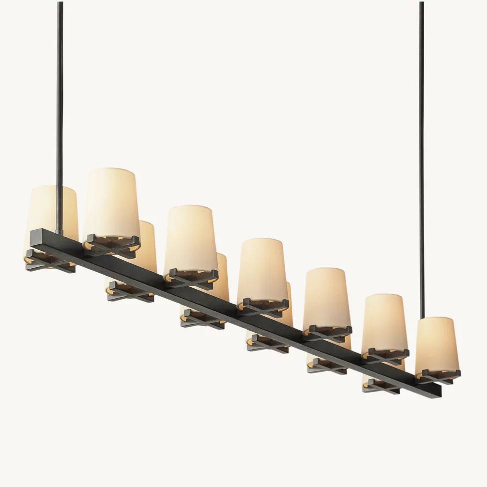 Pauillac Shade Linear Chandelier 60"