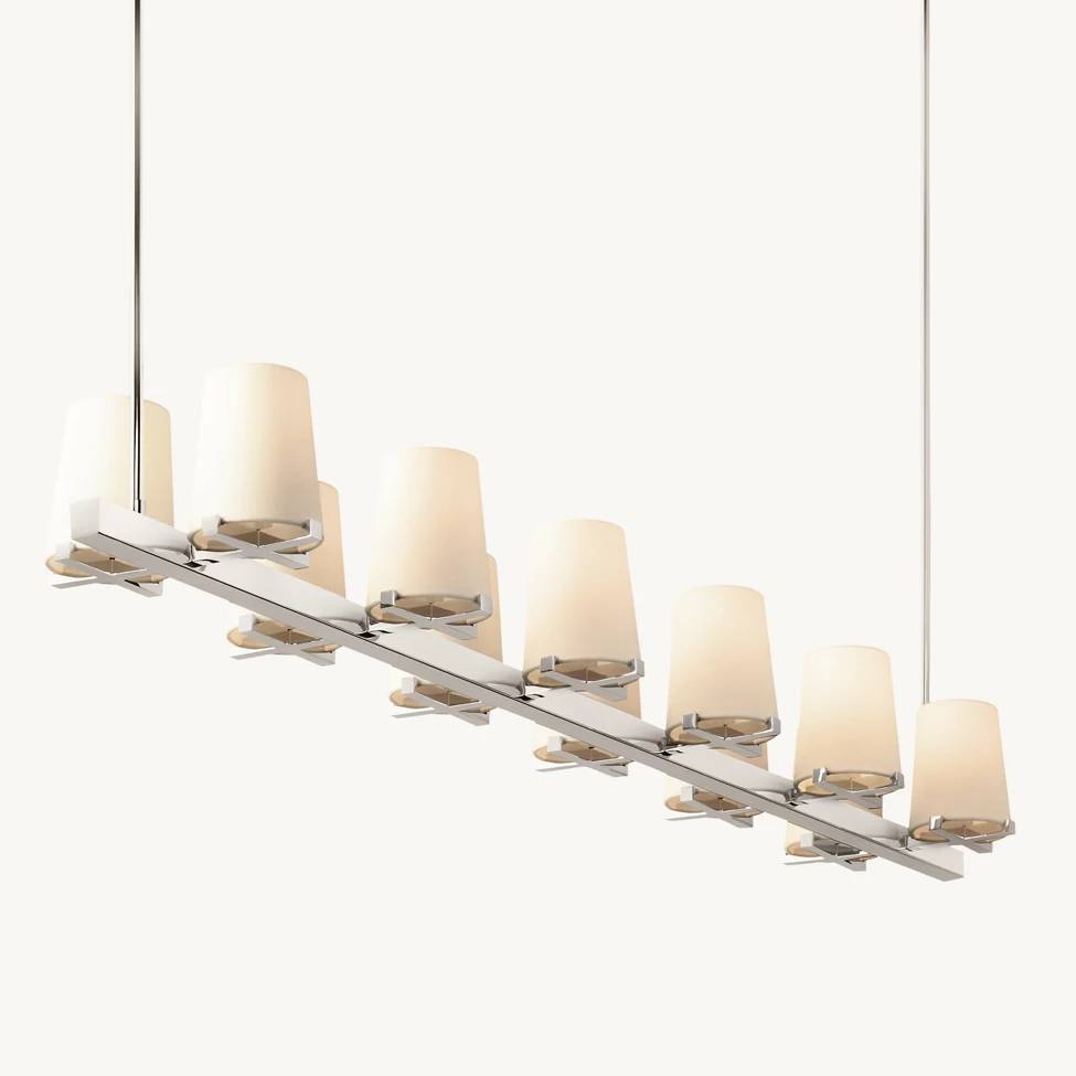Pauillac Shade Linear Chandelier 60"