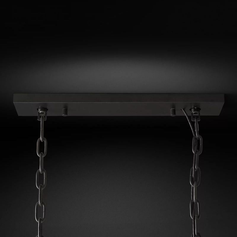 Odeon Rectangular Tiered Chandelier 40"