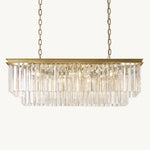 Odeon Rectangular Tiered Chandelier 40"
