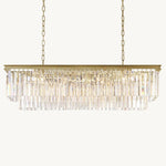 Odeon Rectangular Tiered Chandelier 49"