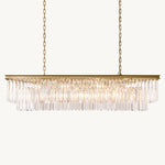 Odeon Rectangular Tiered Chandelier 59"