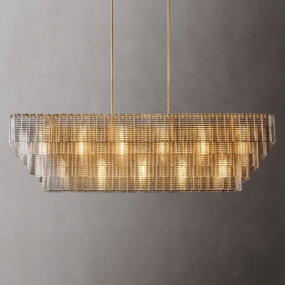 Sirene Rectangle Chandelier 77"