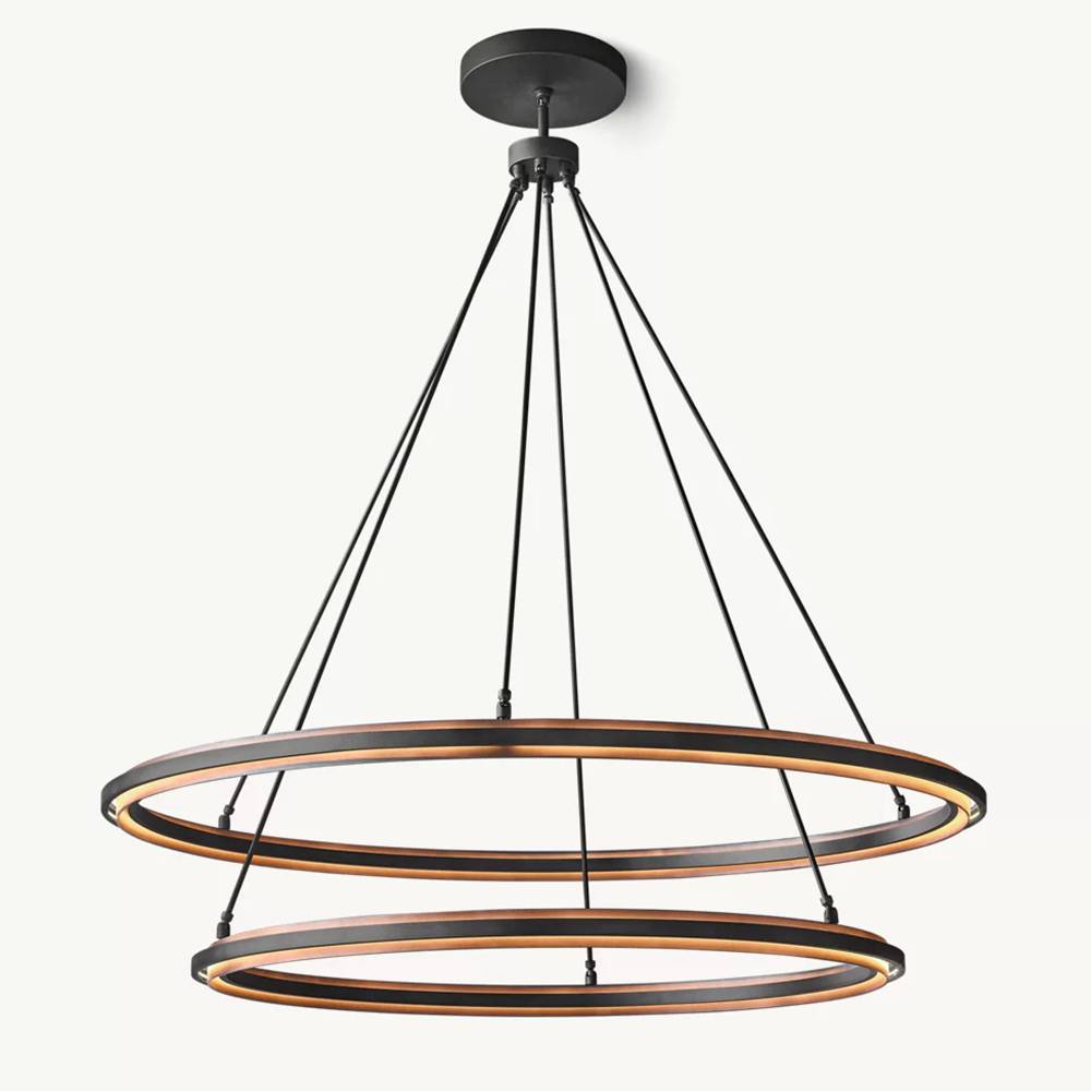 Peralta Two-Tier Round Chandelier 60"