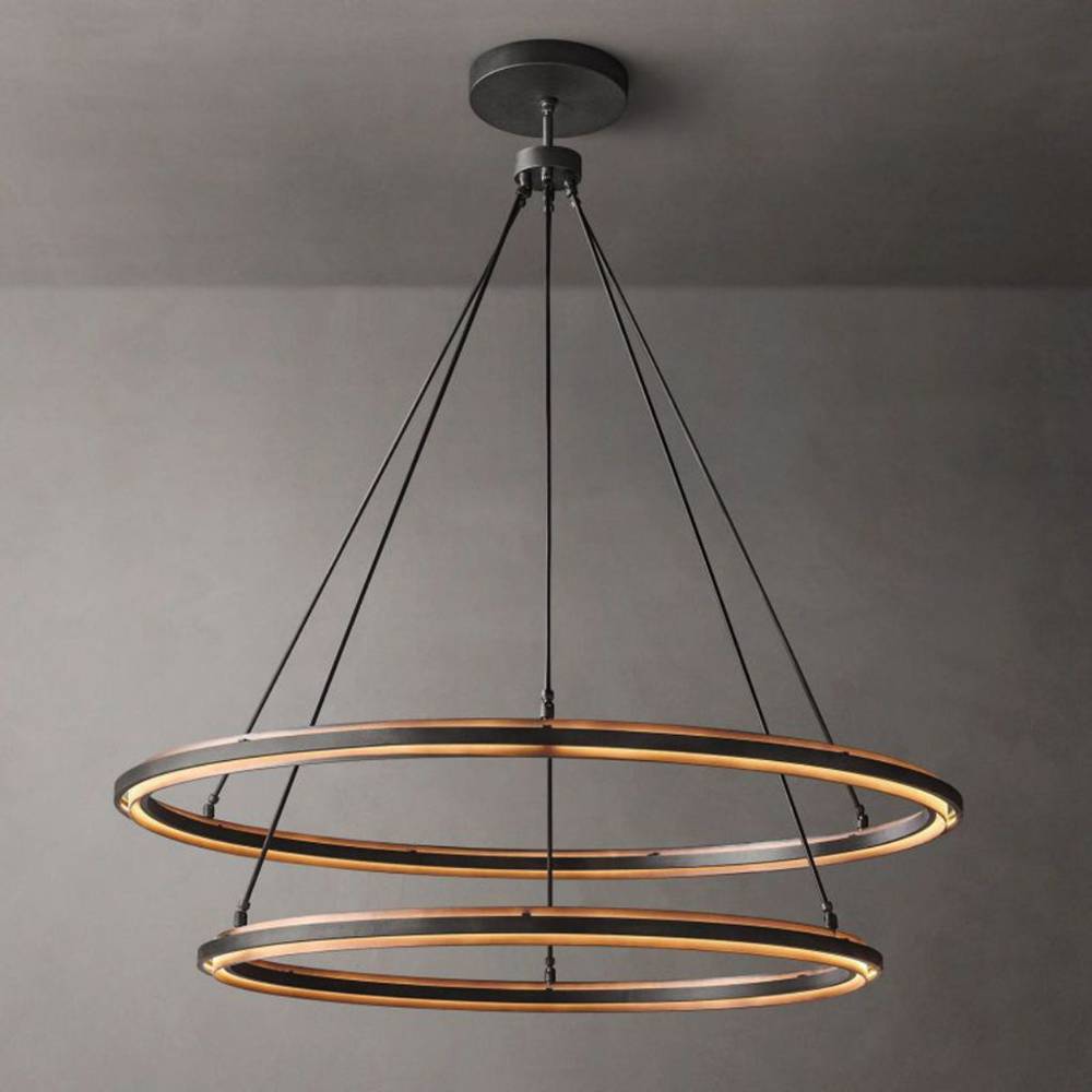 Peralta Two-Tier Round Chandelier 60"