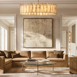 Calvette Onyx Round Chandelier 48"