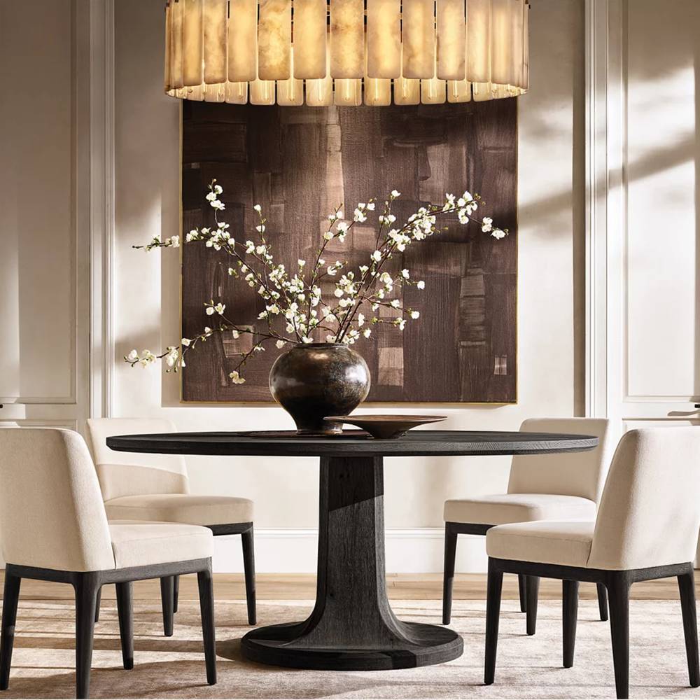 Calvette Onyx Round Chandelier 36"