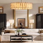 Calvette Onyx Round Chandelier 48"