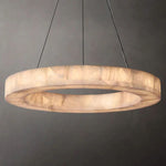 Rivage Alabaster Round Chandelier 31"