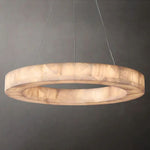 Rivage Alabaster Round Chandelier 31"