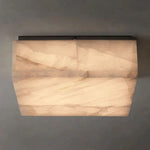 Rivage Alabaster Square Flush Mount