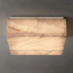 Rivage Alabaster Square Flush Mount