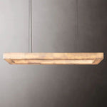 Rivage Alabaster Rectangular Chandelier 54"