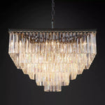 Odeon Tiered Square Chandelier 34"