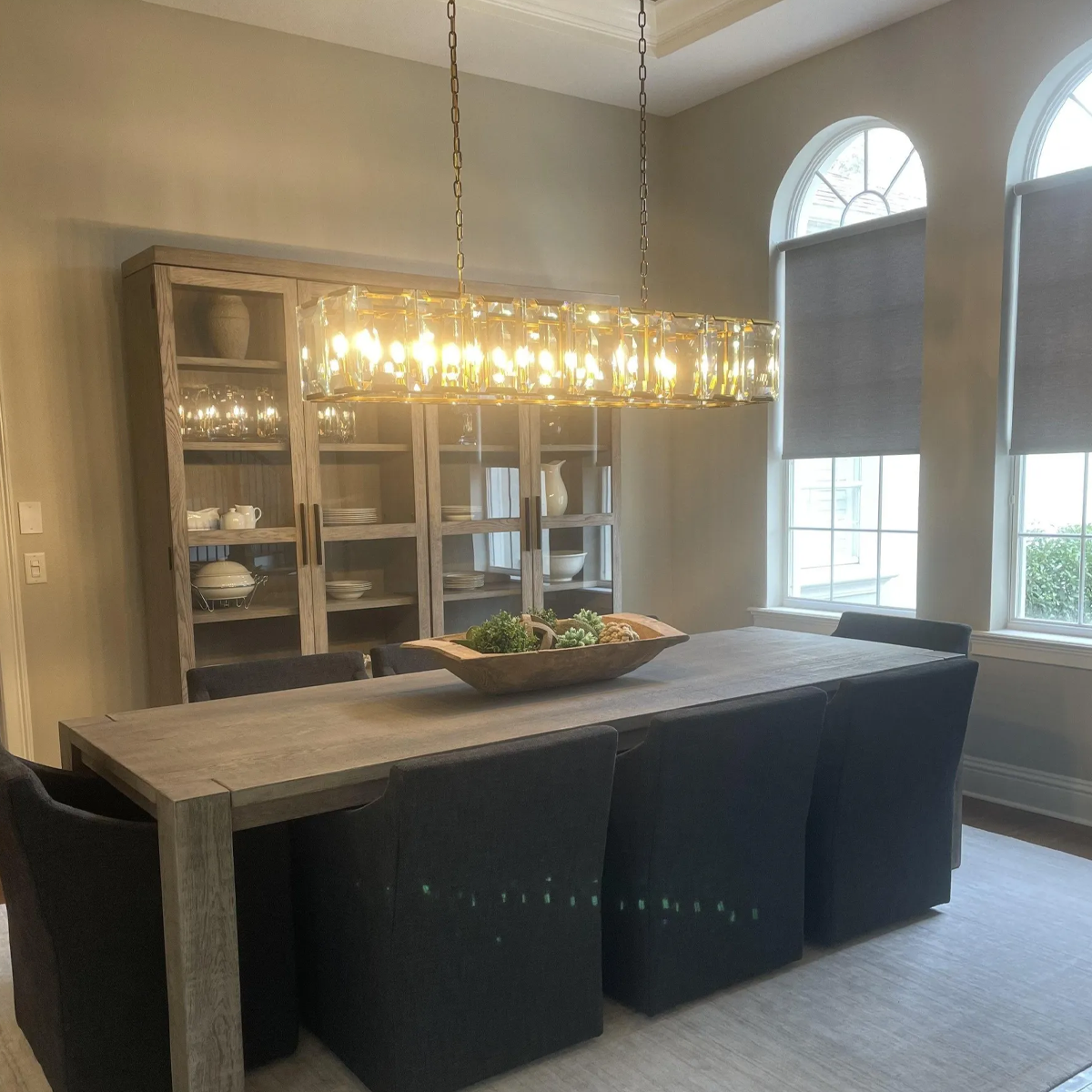 Harlow Crystal Rectangle Chandelier 74"