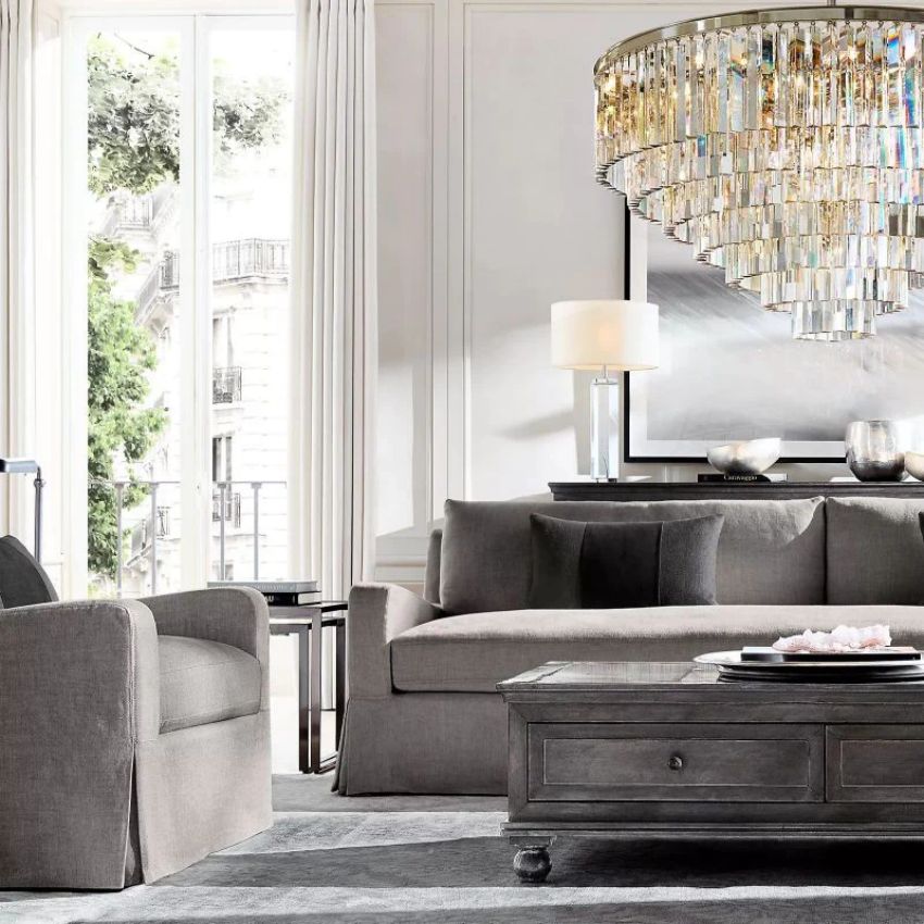 Odeon Round Chandelier 44"