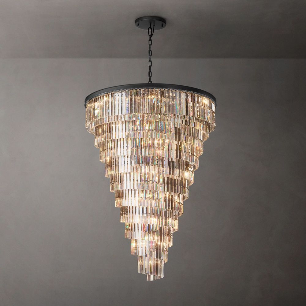 Odeon Triangular Helix Chandelier