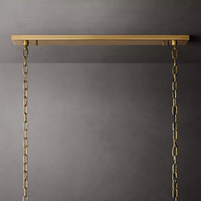 Harlow Calcite Rectangle Chandelier 54"