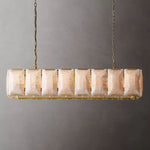 Harlow Calcite Rectangle Chandelier 54"