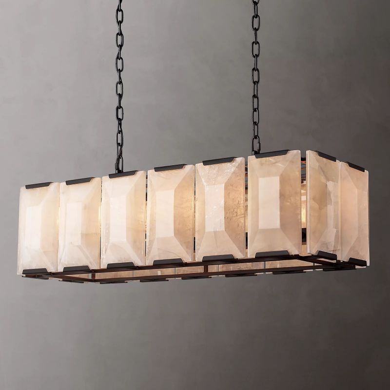 Harlow Calcite Rectangle Chandelier 42"