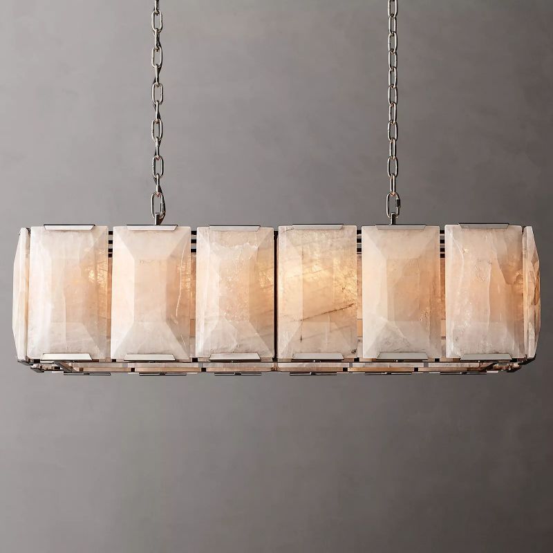Harlow Calcite Rectangle Chandelier 42"