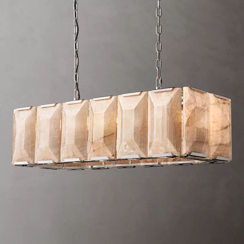 Harlow Calcite Rectangle Chandelier 42"