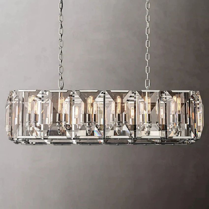 Harlow Crystal Rectangle Chandelier 42"