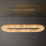 Rivage Alabaster Oval Chandelier 57"