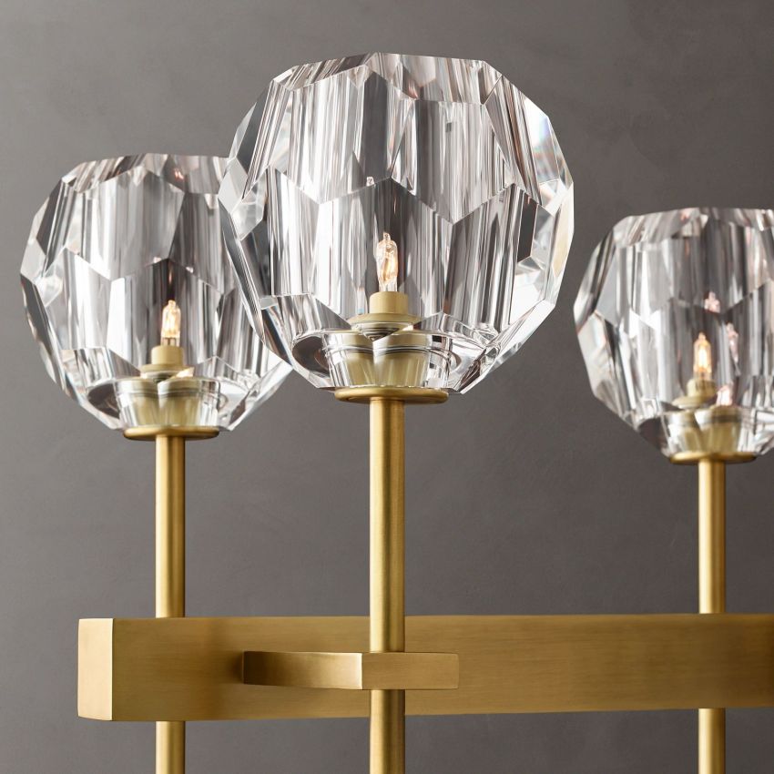 Boule Double Linear Chandelier 60"
