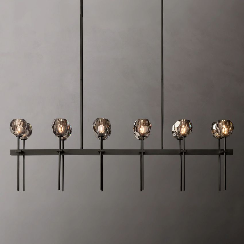 Boule Double Linear Chandelier 60"