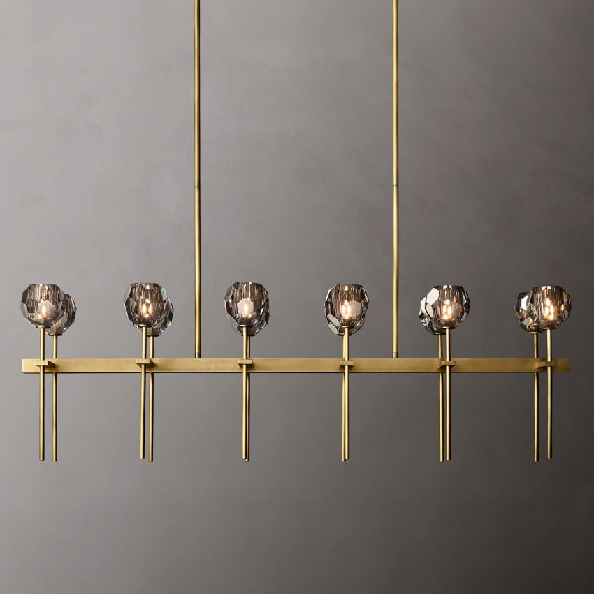 Boule Double Linear Chandelier 60"