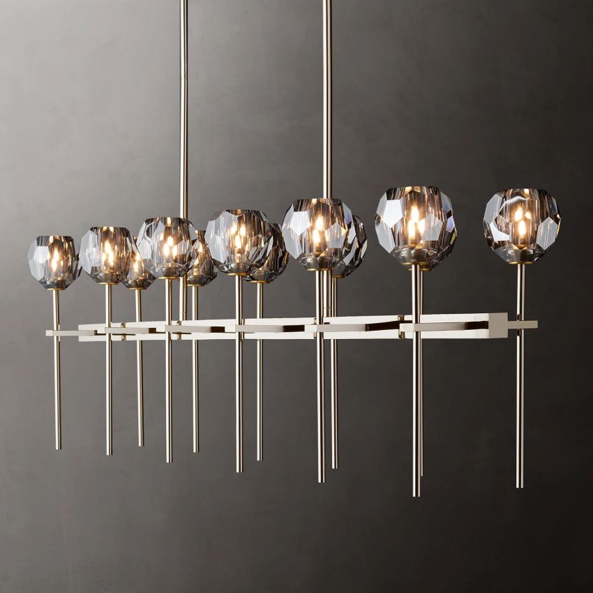 Boule Double Linear Chandelier 60"
